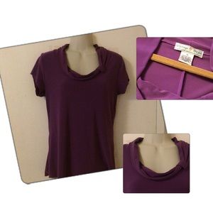 Purple, Polyester Top