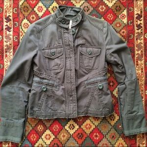 Blue gray jacket from Anthropologie