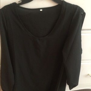 Cute black sheer dress