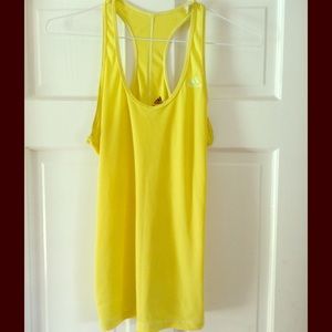 Yellow Adidas tank