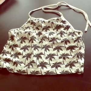 Palm tree crop top