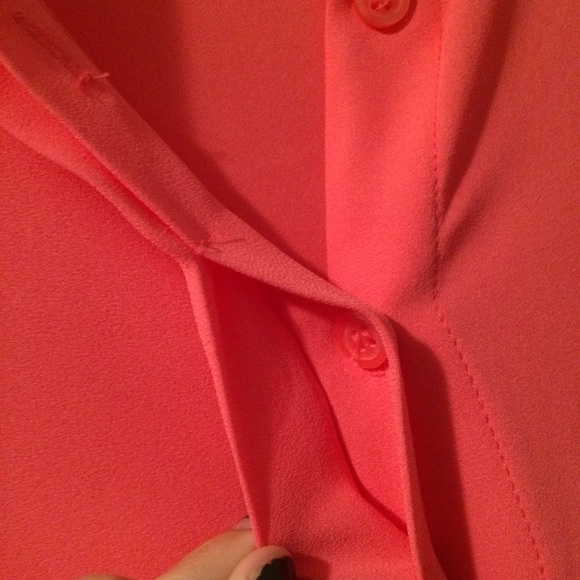 Coral Chiffon Top - Picture 2 of 2