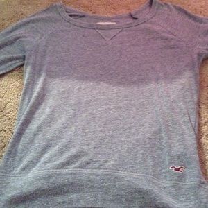 Long sleeve grey hollister shirt