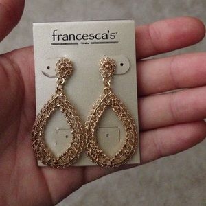 gold dangle earrings