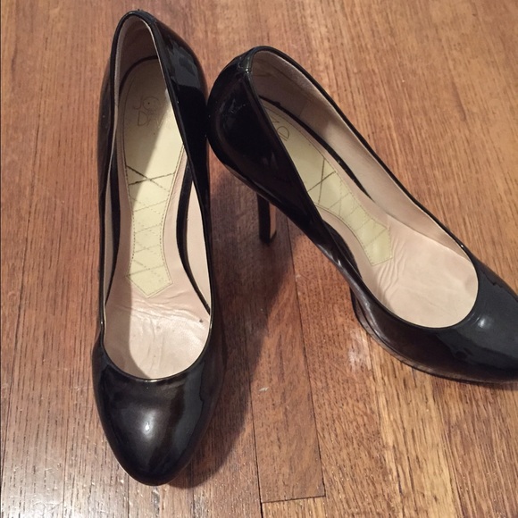 Joan and David Patent Leather Pumps