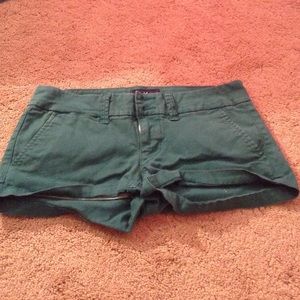 Turquoise short shorts