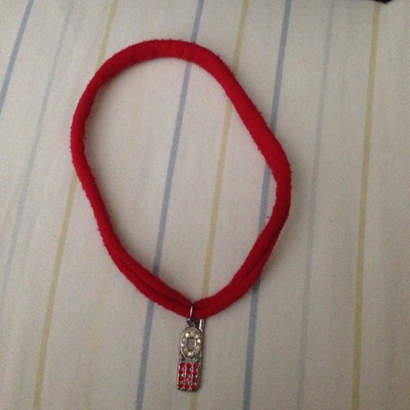 red choker necklace with phone charm - Picture 1 of 1