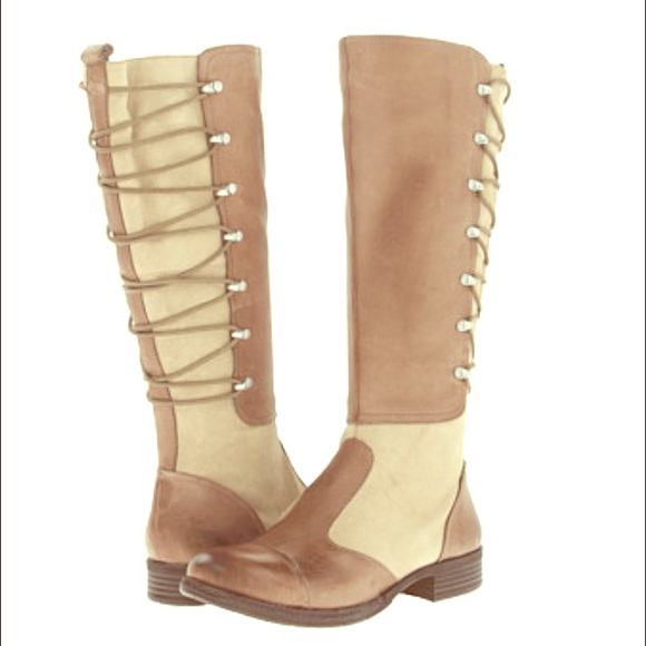 Shredded wheat / taupe Naya appollonia boots