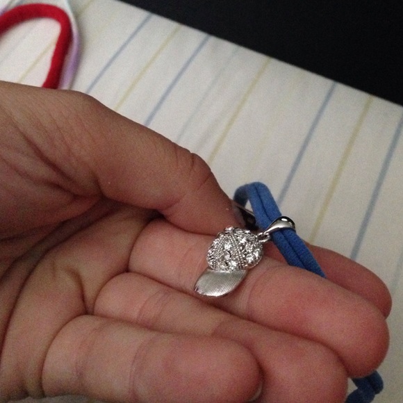 royal blue choker with baseball hat charm - Picture 2 of 2