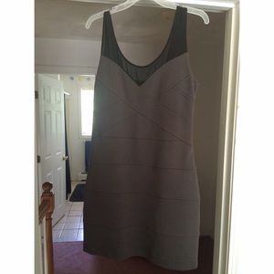 Grey and black dress