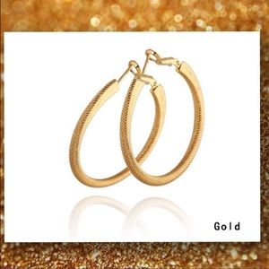 Gold hoop earrings