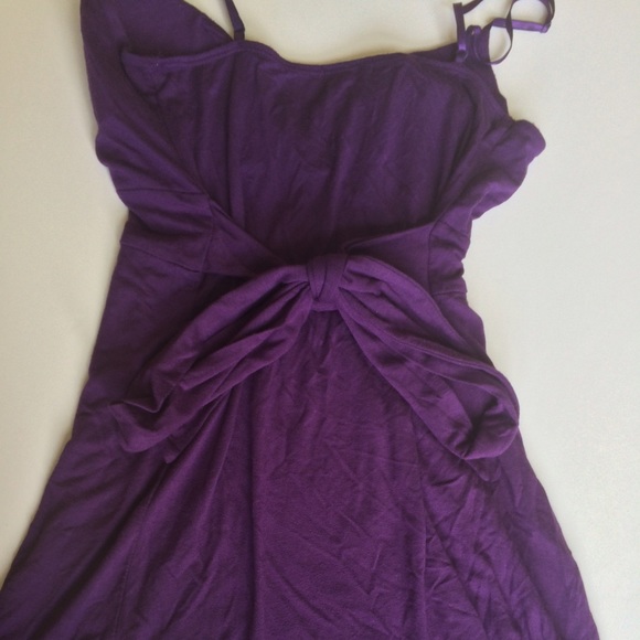 Purple tie-back tank - Picture 2 of 3