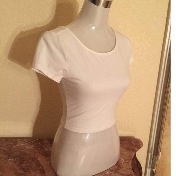 White crop top
