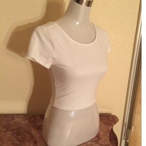 White crop top