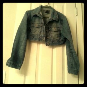 Cropped Blue Jean Jacket