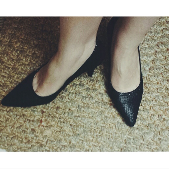 Calvin Klein Shoes - Calvin Klein black iridescent heels