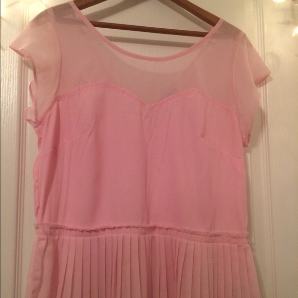 Light Pink Chiffon Peplum Top • American Eagle