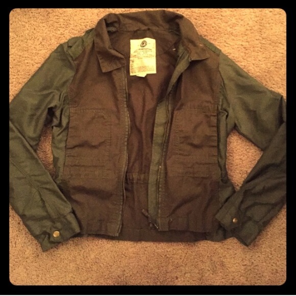 Army green Lucky brand jacket