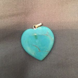 Turquoise heart pendant