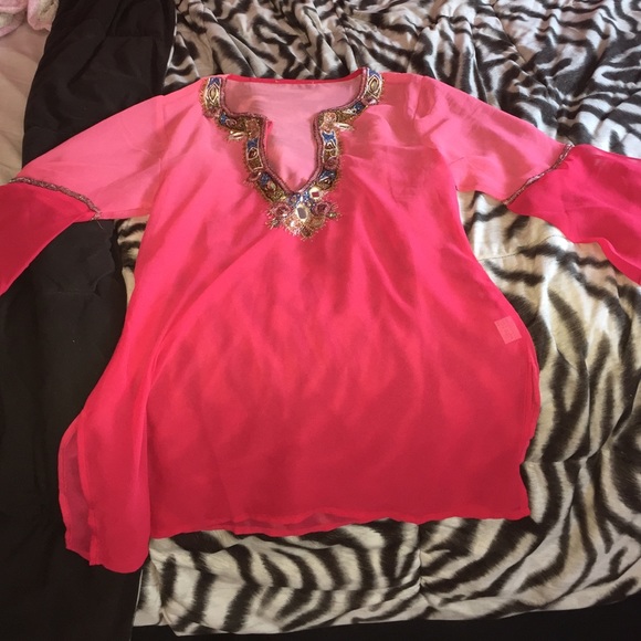 Ombré beach cover up