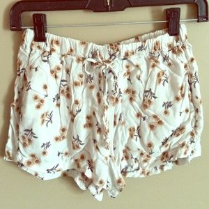 *sold* Brandy Melville sunflower print shorts