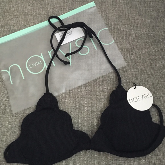 Marysia Broadway triangle bikini top- Medium NWT
