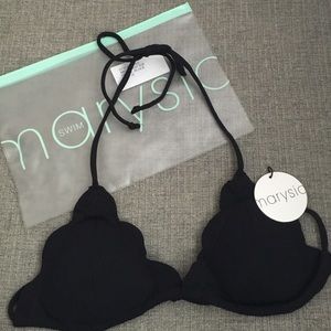 Marysia Broadway triangle bikini top- Medium NWT
