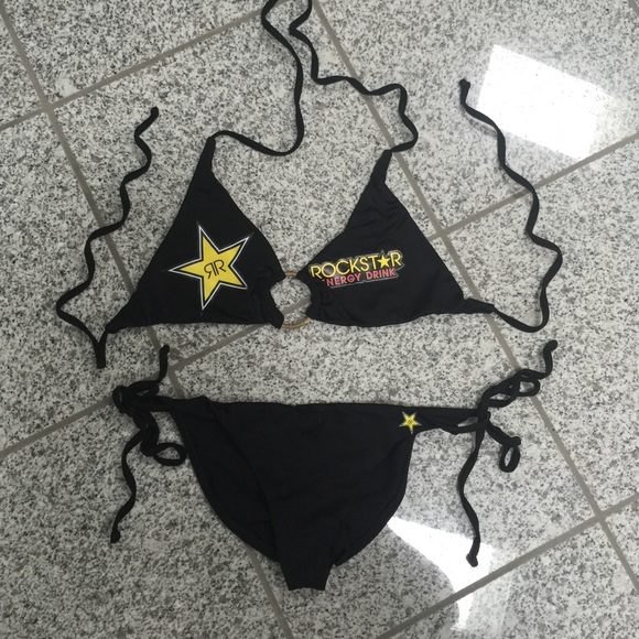Rockstar energy bikini - small - scrunch back