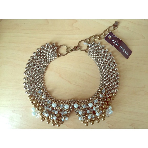 Beaded Peter Pan Collar Statement Necklace - NWT