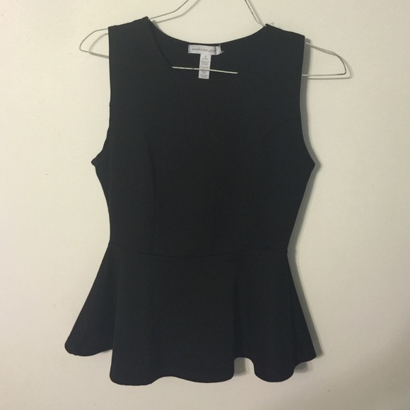 Black peplum top