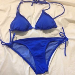 Blue bikini