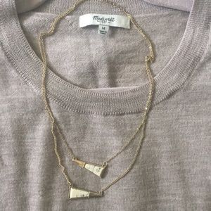Double strand trend necklace