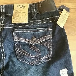 Silver Suki Jean's Size 14