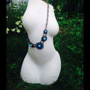 Blue Statement Necklace