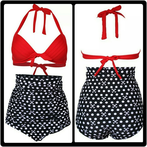 Vintage Other - Vintage Inspired High Waisted Swimsuit