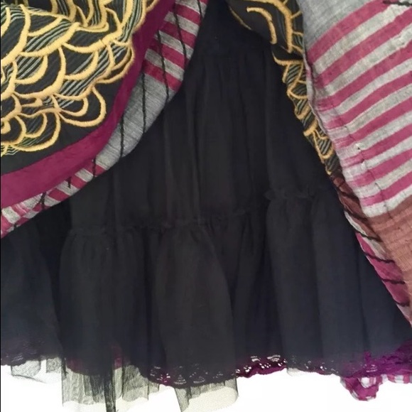 FLOREAT Anthropologie Dress Vintage Strapless sz 4 - Picture 3 of 4