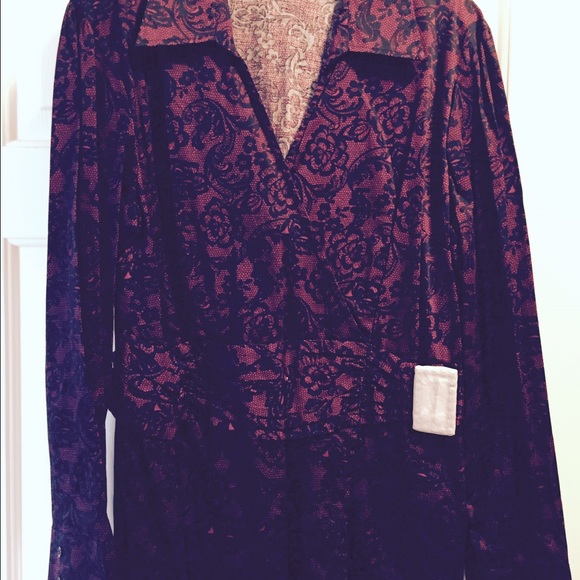Apt. 9 Tops - Blouse Red and Black