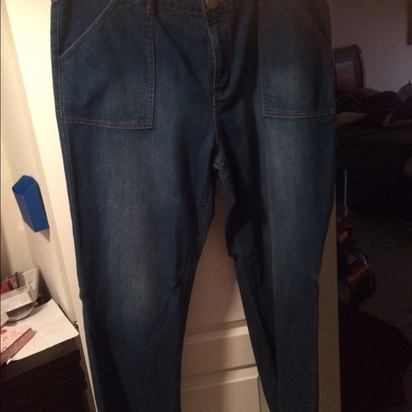 Brand new blue jeans