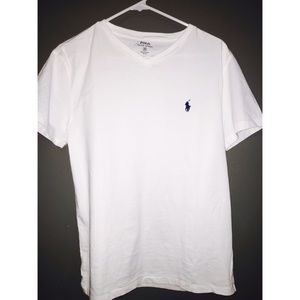 Men's small Ralph Lauren polo white tshirt!