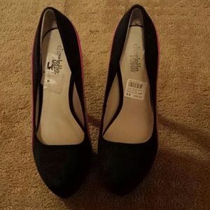 Suede heels