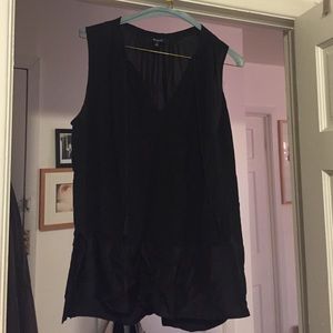 Madewell silk flowy blouse
