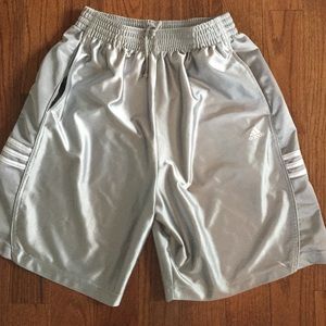 Men's gray Adidas gym shorts