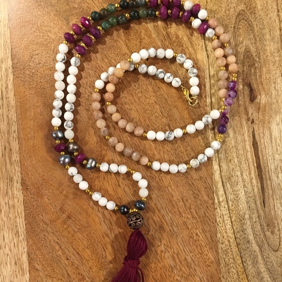 💜CURRENTLY SOLD OUT💜Gemstone tassel necklace - Picture 4 of 4