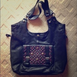 Betsey Johnson moto hobo. Large! RARE! 💕