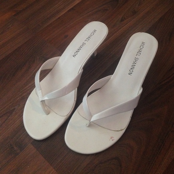 2" white heels