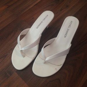 2" white heels
