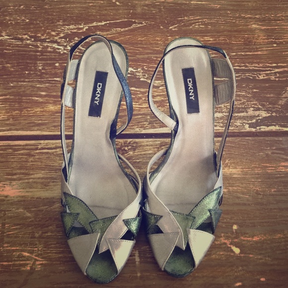 Authentic DKNY Sling Black Heels