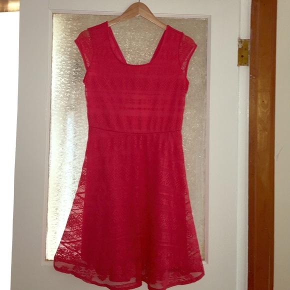 Light red dress