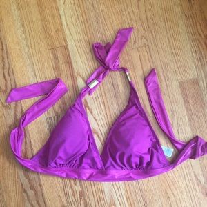Anne Cole magenta bikini top, sz XL