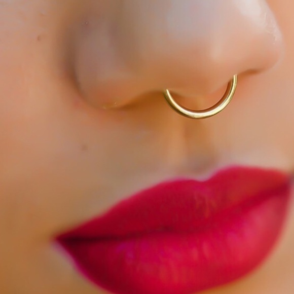 💞Reserved for @gabby94n 2 Gold Faux Nose Septum